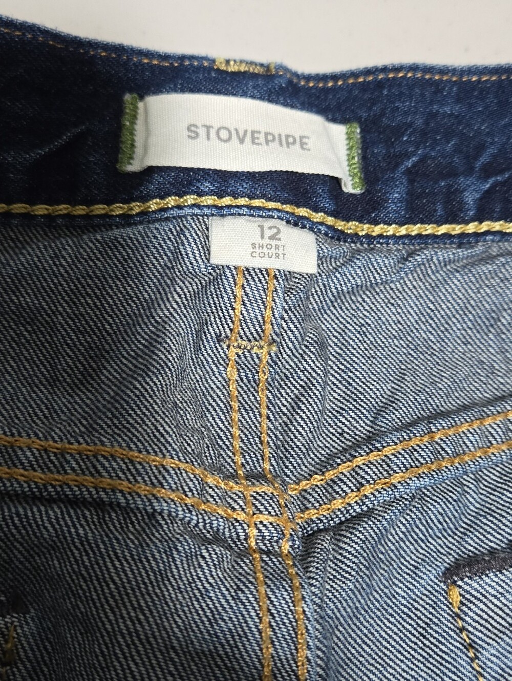 AE77 Premium Stovepipe Blue Organic Cotton Jeans Size 12 Short - Picture 5 of 13